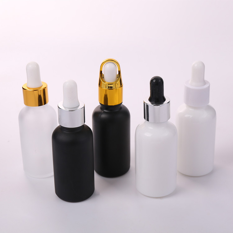 white Essential Oil glass Bottle