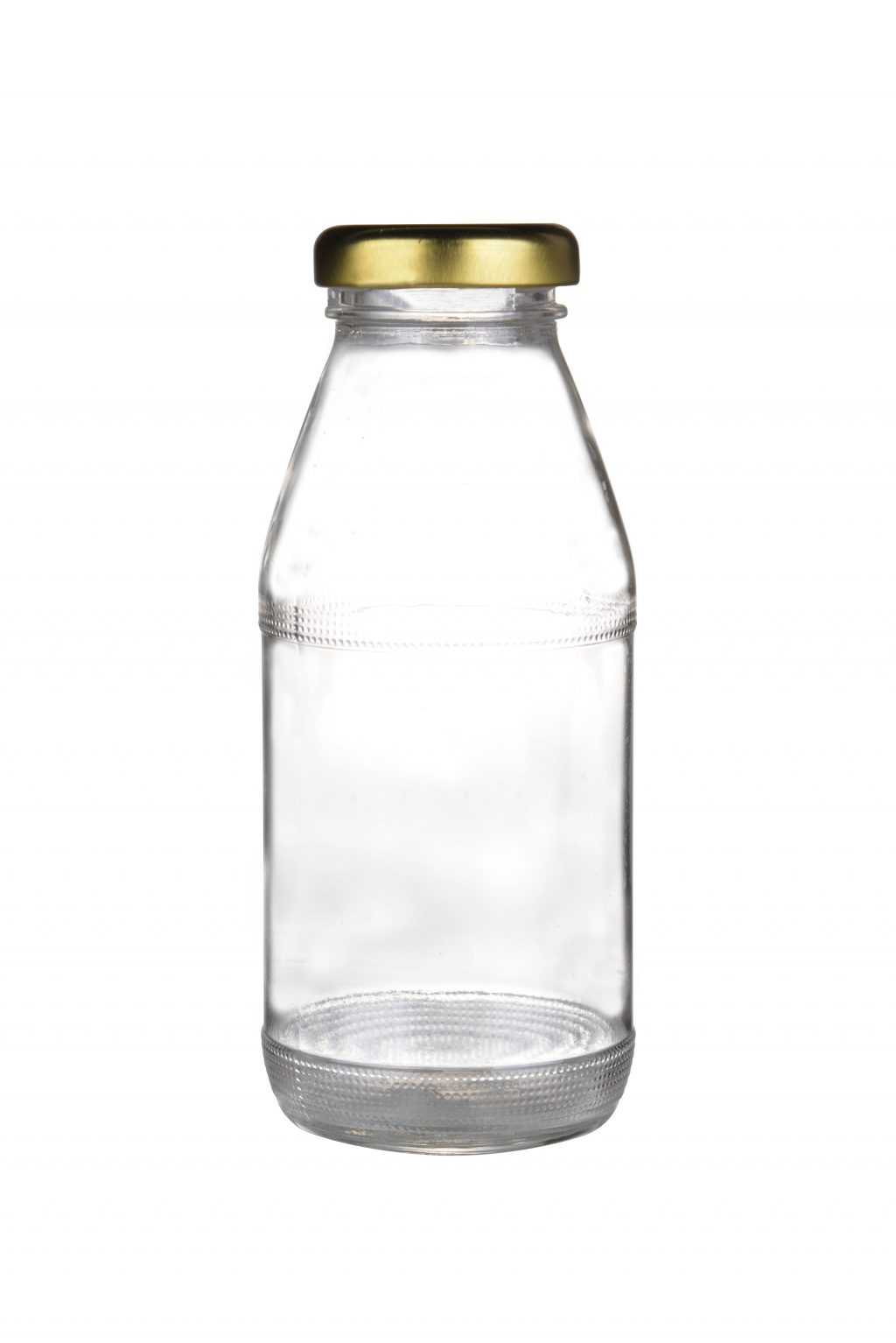250ml clear milk glass bottle