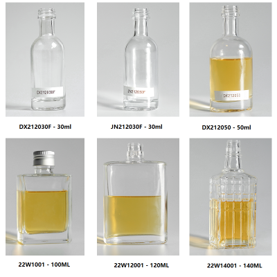 mini  liquor glass bottle