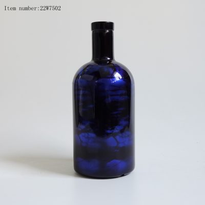 750ml  blue Vodka Bottle