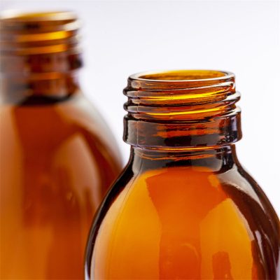 90ml brown syrup bottle