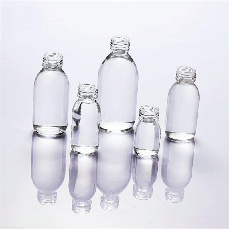 125ml clear syrup bottle
