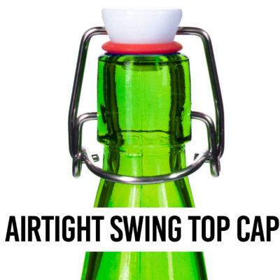 swing top green beer glass bottle 1