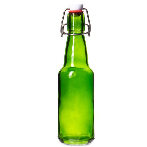 swing top green beer glass bottle 1