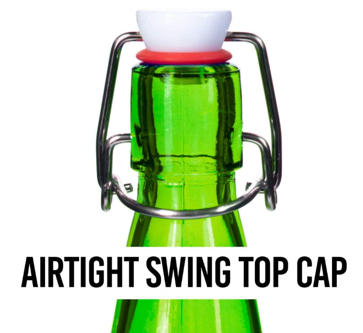 swing top green beer glass bottle 1