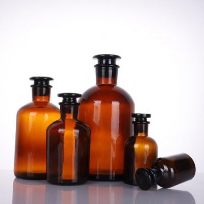 brown apothecary jars