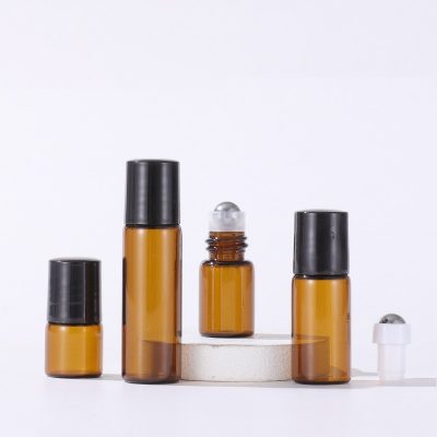 3ml amber Roller Glass Bottles