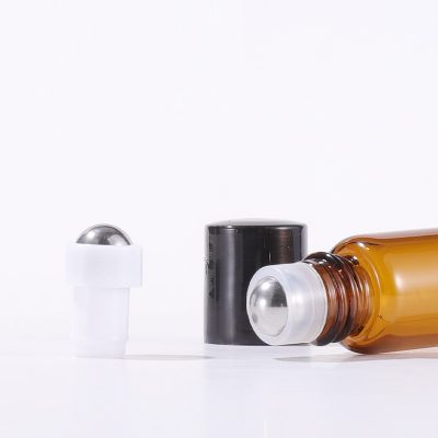 1ml amber Roller Glass Bottles