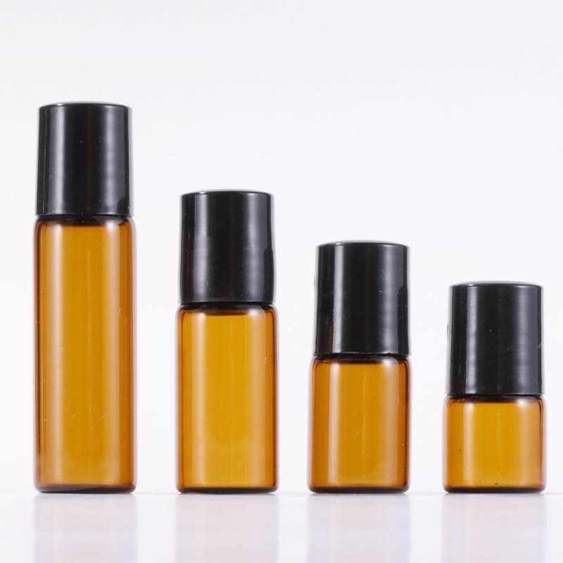 3ml amber Roller Glass Bottles