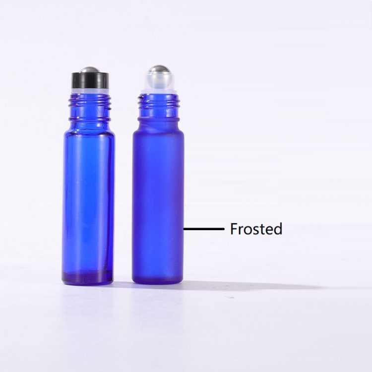 blue Glass Roller Ball Bottles