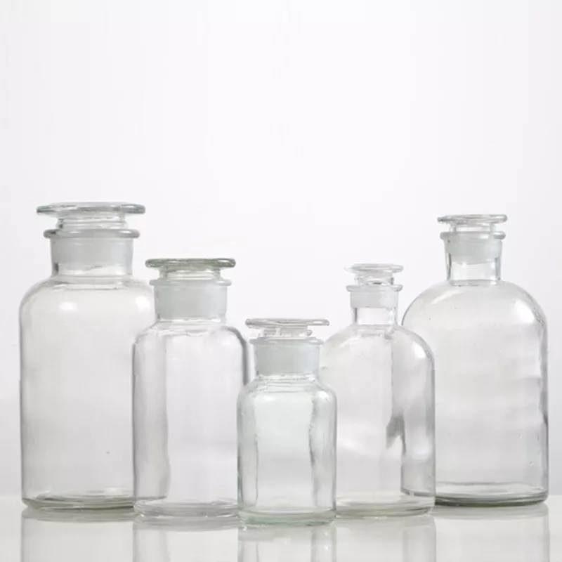 clear apothecary bottles