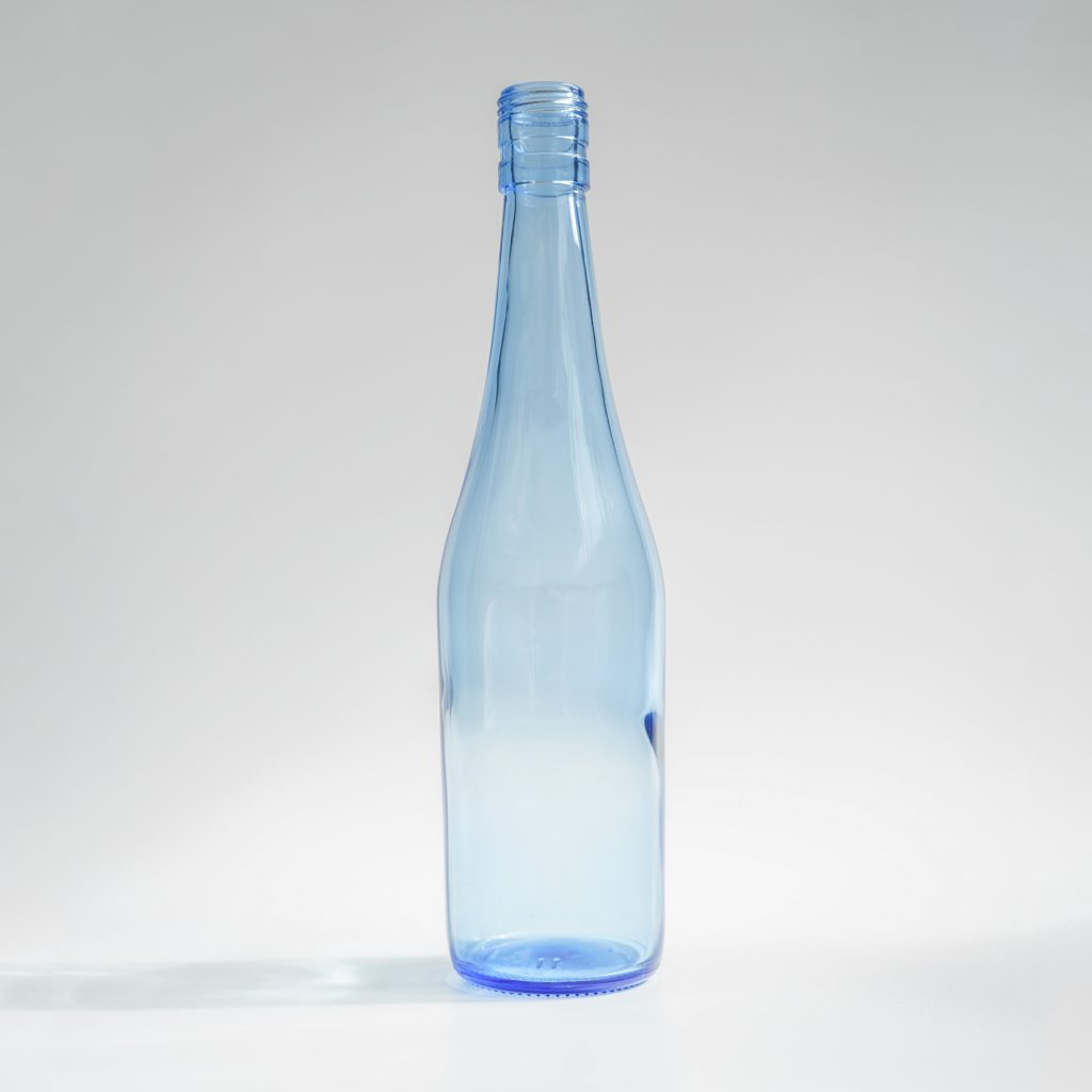 700ml blue glass bottle