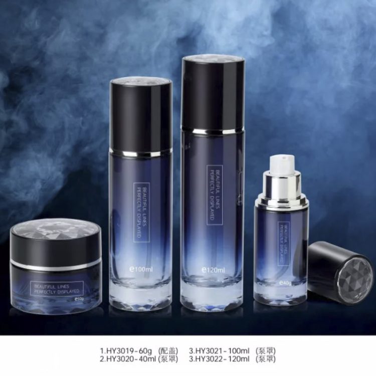 glass cosmetic bottles