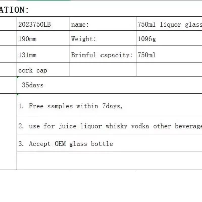 750ml liquor bottle011