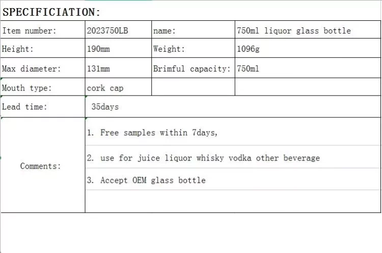 750ml liquor bottle011