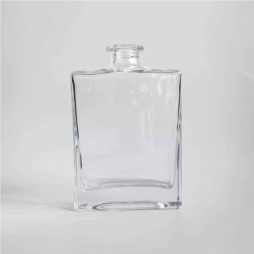 750ml rectangular crystal liquor bottle
