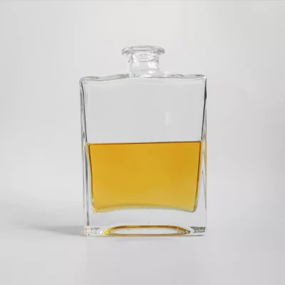 750ml square crystal liquor bottle