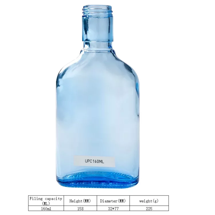 blue glass flask