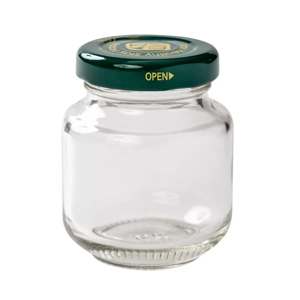 75ml round glass jar