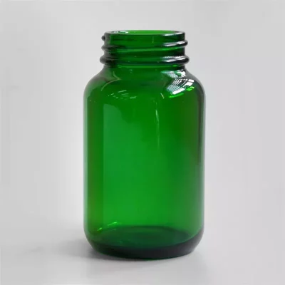 125ml green medicine bottle