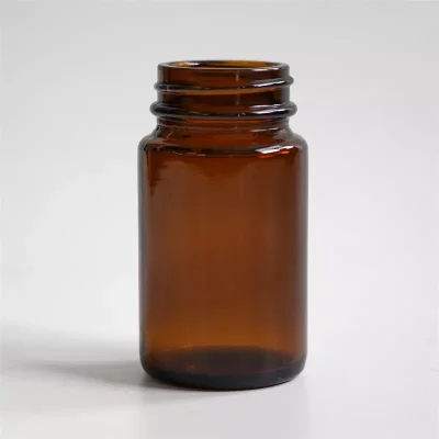 75ml amber Wide Mouth Glass Bottle