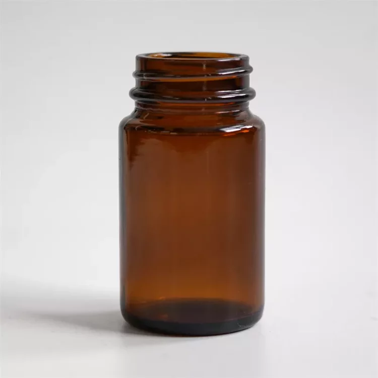 75ml amber Wide Mouth Glass Bottle