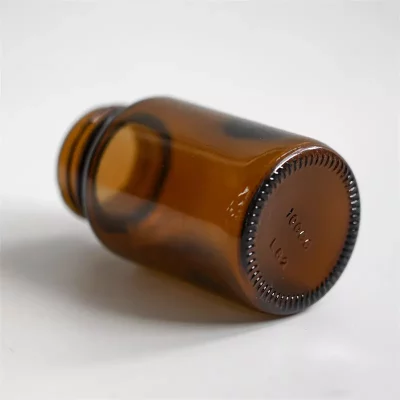 100ml amber medication glass bottle