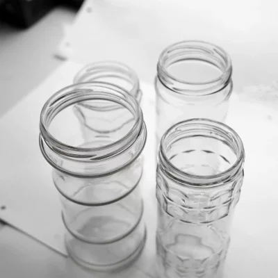 400ML wide mouth glass jar