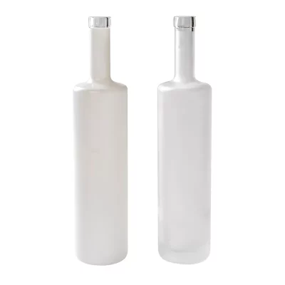 750ml frosted liquor bottle