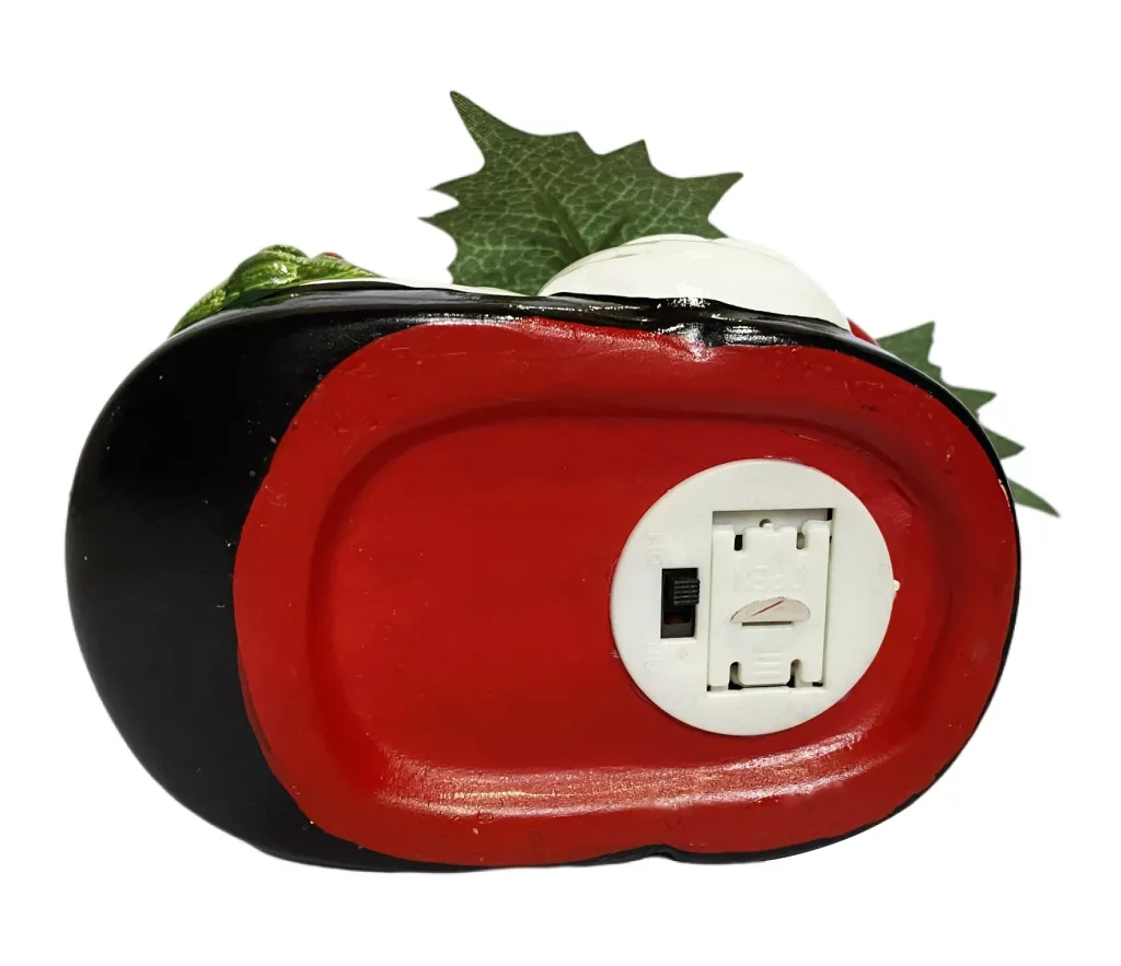 Hand-painted Terracotta Christmas Booth Shape Pot plant Artificial Flower for Holiday Gifts and Decoration