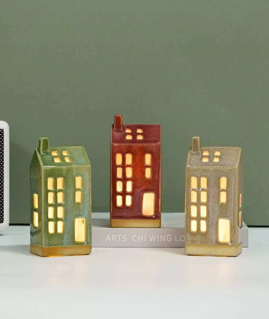 Customzation Led House and Candle Holder