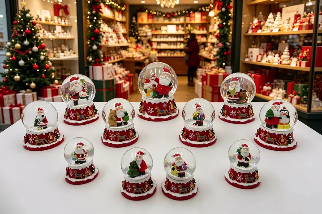 Happy Christmas Decor & Gifts Resin Snowball