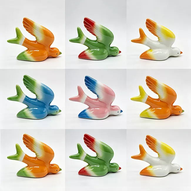 Top 1 Hot-selling Tropic Seaside Style Ceramic Bird Wall Decoration