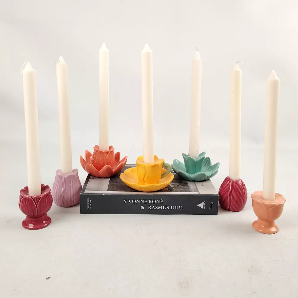 3D Floria Candle Holder with Flower Shape for Wedding Decoration and Homedecor