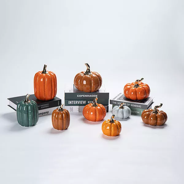 Creative Variety of Exquisitely Designed and Uniquely Shaped Balloon-effect Pumpkin Ornaments For Autumn Harvest Holiday
